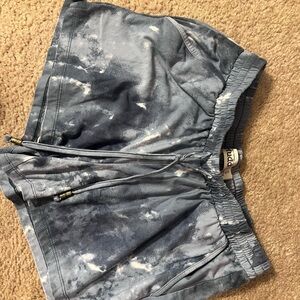 Mudd Navy Tie-Dye Athletic Shorts